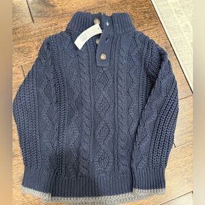 GAP Baby Navy Cable Knit Sweater